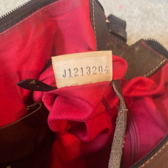 Dooney & Bourke Chocolate Brown Leather Hobo Bag - Picture 10 of 11